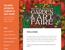 Tablet Screenshot of palmergardenandart.org